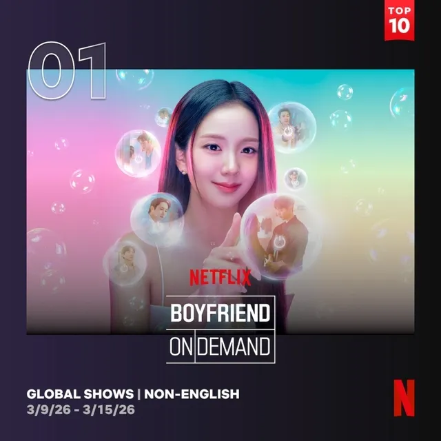 BLACKPINK Jisoo & Seo In Guk: "Bạn Trai Hàng Tháng" Thống Lĩnh Top 10 Netflix Toàn Cầu (Phi Tiếng Anh)