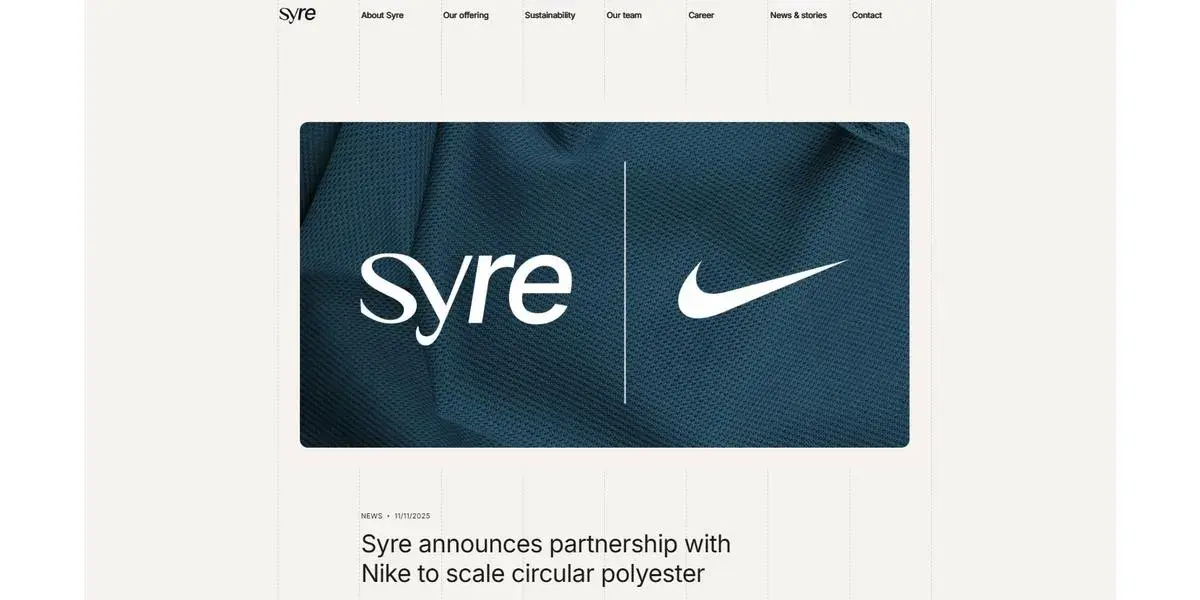 Nike Hợp Tác Syre, Dùng Polyester Tái Chế Từ Vải