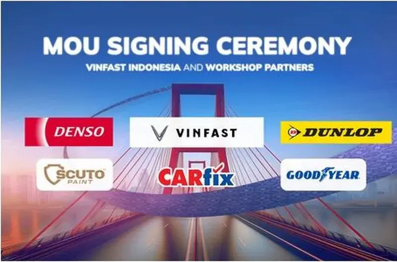 VinFast hợp tác 5 đối tác mở rộng dịch vụ EV tại Indonesia
